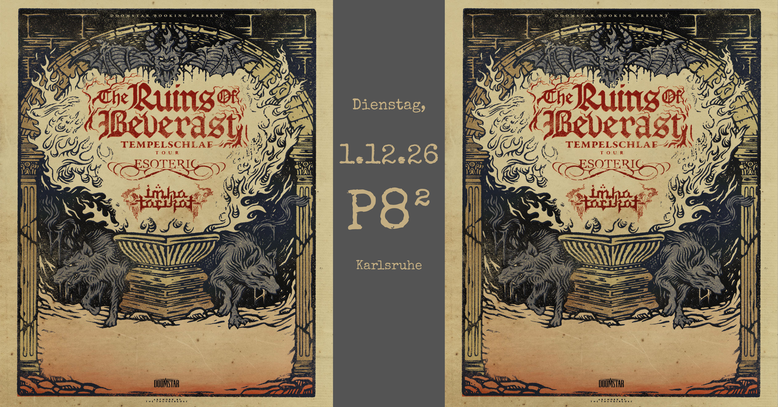 THE RUINS OF BEVERAST + ESOTERIC + IMHA TARIKAT Europe Tour 2026